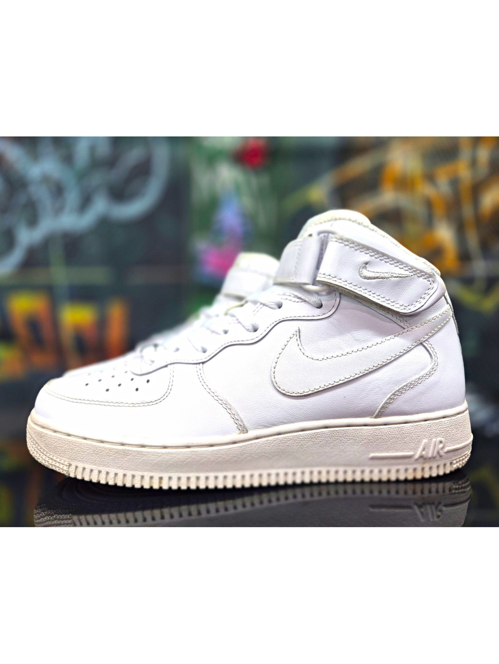 Nike Air Force 1 '07 Mid White Men 8M women 9.5W 315123-111 Rare 2017 Release
